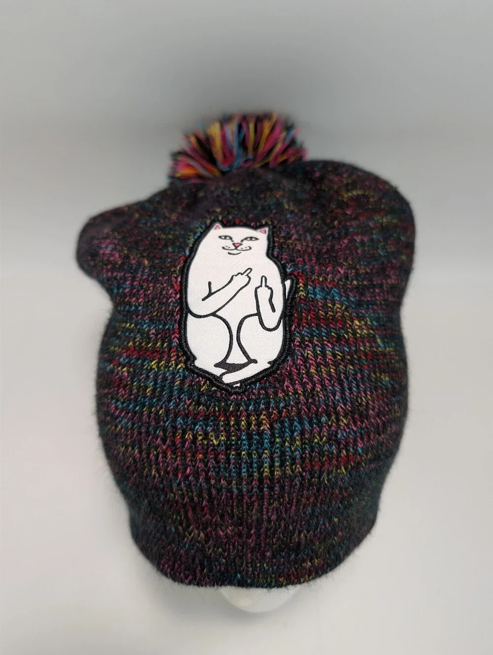 Ripndip Lord Nermal Multi-color Pom Beanie